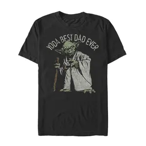 Men's Star Wars Yoda Best Dad Ever T-Shirt