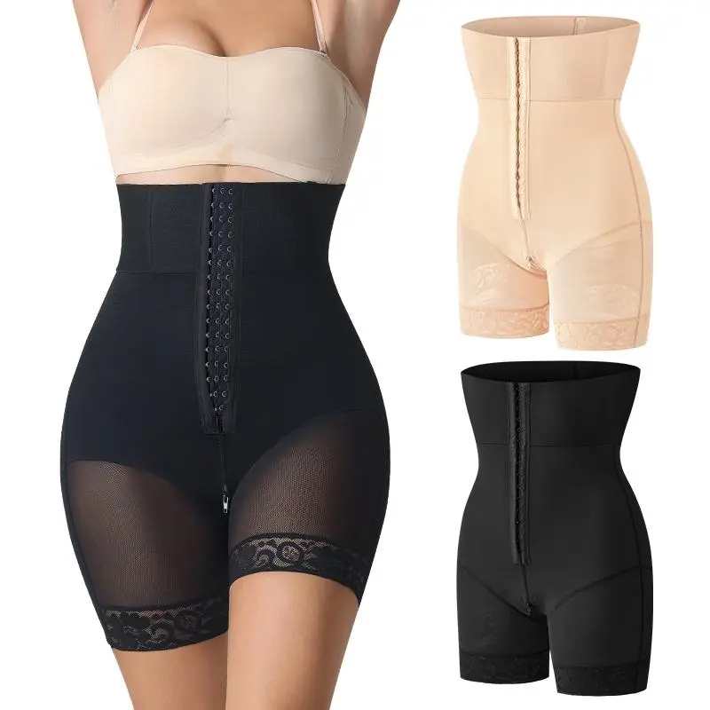sculpt-glam Women's Tummy Control Butt Lifter Thigh Slimmer Shapewear, Butt Lifting Shaper Shorts, High Waisted Seamless Button-down Girdles, Compression Body Shaper, Postpartum Corset, Womenswear Faja Leg Shaper