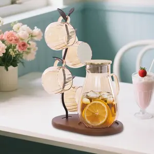 Heat-Resistant Glass Water Set - Easy Clean Tabletop Serving for Home & Office