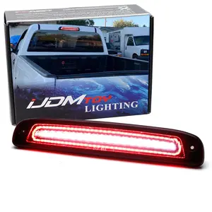 iJDMTOY Dark Red Lens Race Car Style Strobe/Flash LED High Mount Third Brake/Clearance Light Assembly For 1997-2011 Dodge Dakota