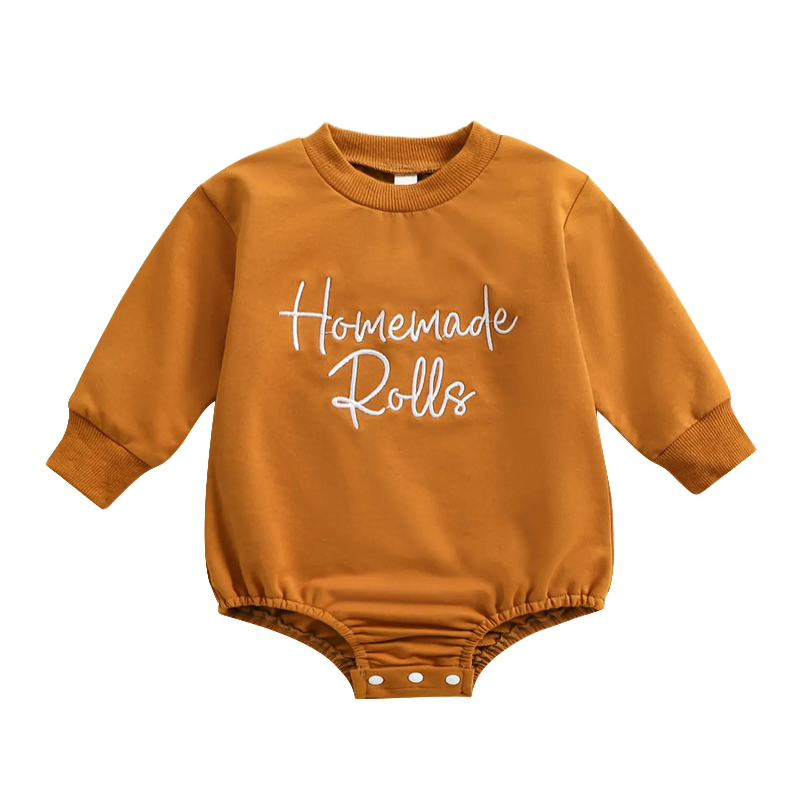 Thanksgiving Baby Boy Girl Outfit Homemade Rolls Sweatshirt Bubble Romper Newborn Infant Fall Winter Clothes