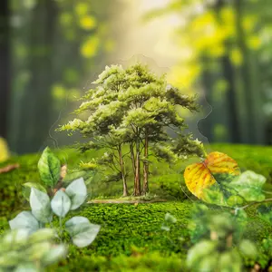 200 Sheets Four Seasons Tree Sticker Set Tree Scenery Theme PET Waterproof Material Vintage Style Self adhesive DIY Journal Decoration Scrapbooking Sticker Set