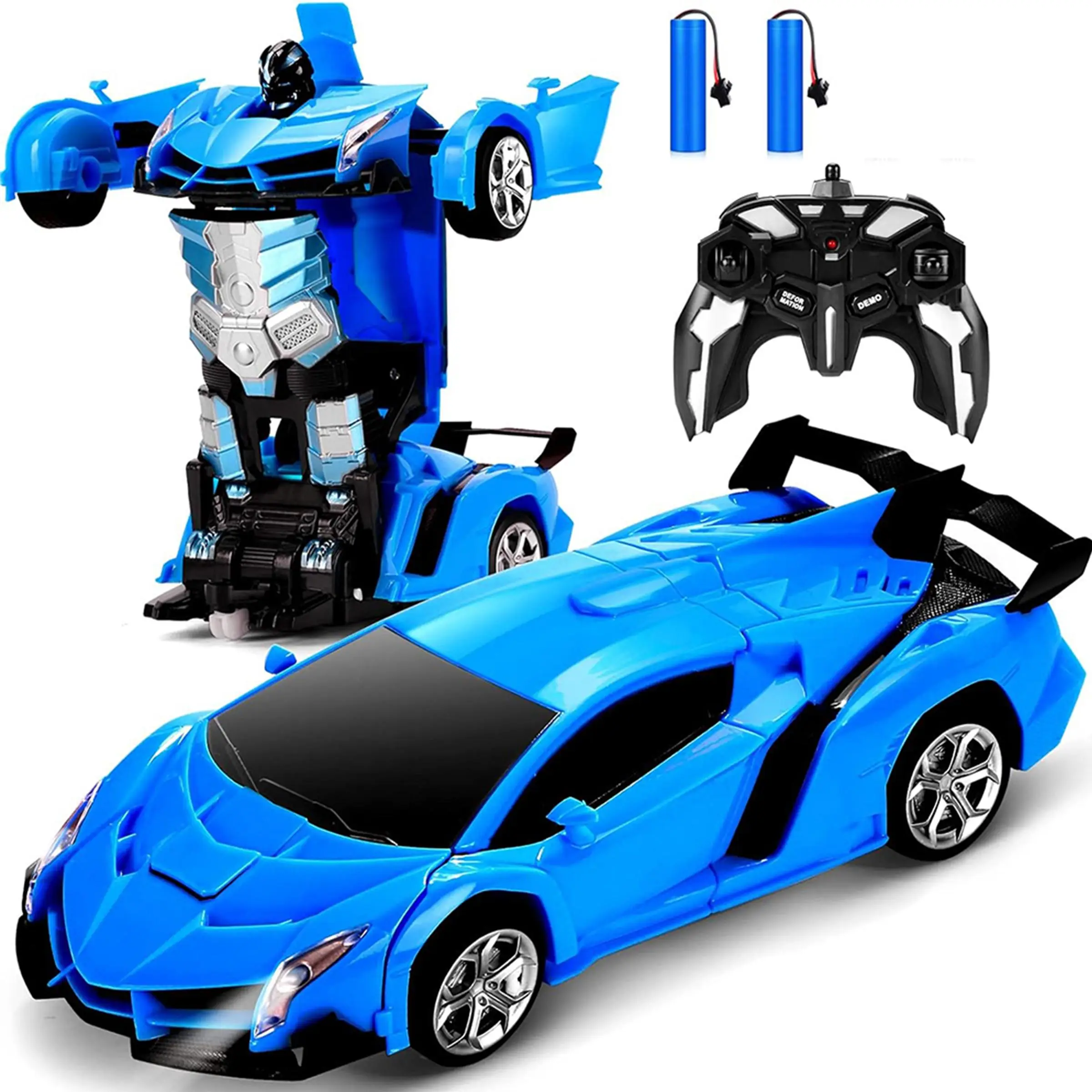 Remote Control Car, 1 Set Transform Robot RC Car, One-button Deformation & 360 Degree Rotating Drifting Car, Electric Toy for Boys & Girls