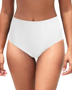 Women's High Waisted Bikini Bottom Full Coverage Bathing Suit Swim Bottoms Tummy Control Swimsuit Shorts