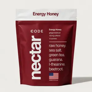 CODE Nectar Energy Honey - Beetroot Ginger, Pre-Workout Health & Fitness Nutrition Supplement