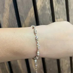 Handwoven Brown Bracelet with Golden Threads Also Works as an Anklet for Versatile Wear