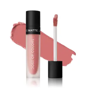 Dose of Colors Liquid Matte Lipstick - 30 Shades of Peachy Pink Nude, Ripe Berry Red, Cool-Toned Nude Beige, and More Gloss Lipgloss