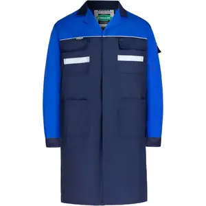 Lab Coat for Men Long Sleeve Work Smock Jacket for DIY Mechanics Laboratory