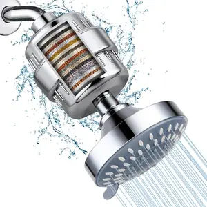 20-stage Filter Shower Head Filter, Bathroom Shower Head Filter, Removes Residual Chlorine, Prevents Showerhead Clogging, Shower Filter Replacement