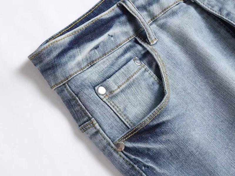 Men's Graffiti Print Denim Jeans, Regular Fit Fashion Casual Comfy Straight Leg Jeans for Daily Wear, Men's Bottoms for All Seasons, Graphic Pants