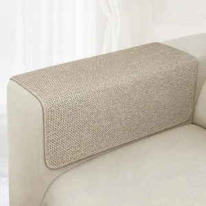 Couch Arm Covers,  Armrest Cover for Sofa, Loveseat, Armchair, Non-Slip Recliner Arm Cover, Sofa Arm Covers, Headrest Cover, Arm Chair Covers Set of 2 (Khaki, 24"x20")