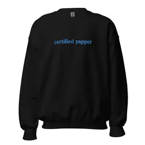 Certified Yapper Oversized Crewneck Sweatshirt