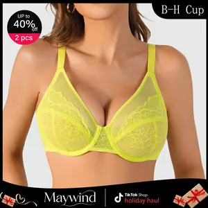 【Maywind】 Minimizer Bras for Women Enchante Full Coverage Underwire Bras Plus Size Lifting FloralLace Brafor Heavy Breast 38DD Size Comfortable Stylish Fit  Womenswear bra holiday haul
