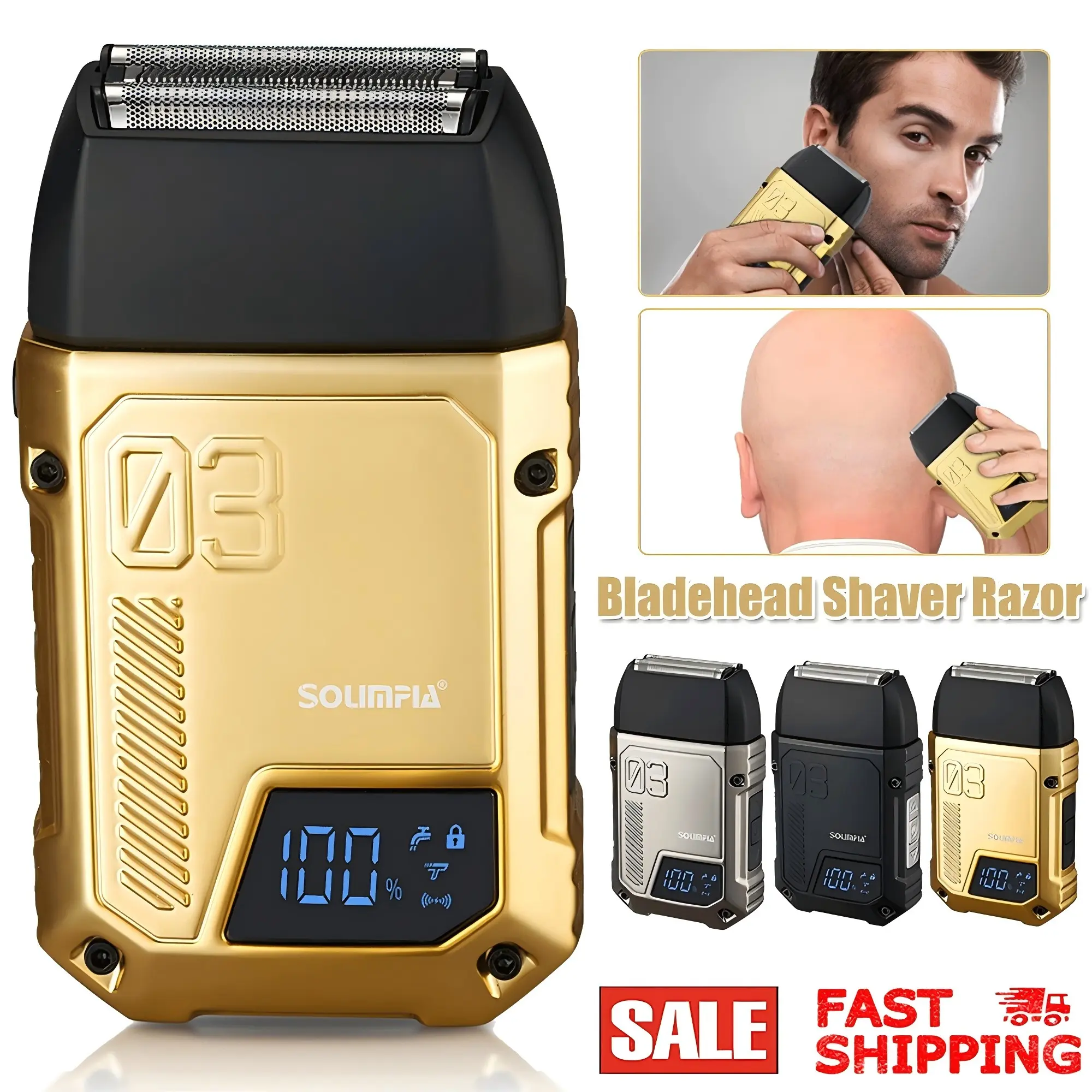 Foil Shaver 2 In 1 Double Shaver ForMen Reciprocating Razor Blade And Popup BeardTrimmer With Rechargeable，facial electric shaver 3 Head AdjustableSpeeds ，portable beard shaver，Maquinilla de afeitar eléctrica Best For Gifts