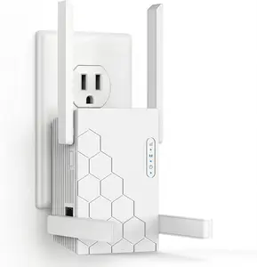 WiFi Extender Signal Booster, Dual Band 5.8GHz&2.4GHz, 1200M WiFi Booster for 45 Devices, Covers Up to 10200 Sq.ft, WiFi Repeater w/Ethernet Port for Home Office