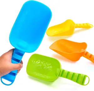 Beach Sand Shovels for - 4 Packs Shovels Colorful Scoops Travel Sand for Toddlers Outdoor Digging Play, Heavy Duty Plastic Garden Planting Shovels Spades Sets Sandbox