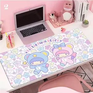 Kawaii Sanrio Little Twin Stars Desk Mat Large Keyboard Pad, Sailor Moon Laptop Mat Non-slip Mouse Pad, Adventure Dreams Mousepad