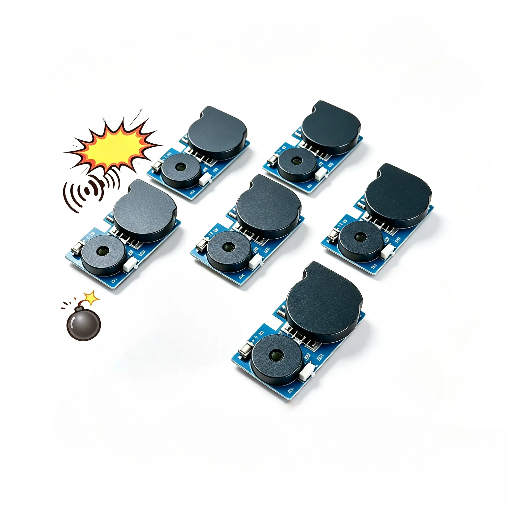Cricket Noise Maker Prank（6Pcs） Mini Hidden Noise Maker Funny Hidden Beeping Prank for Home Office Party- Blue