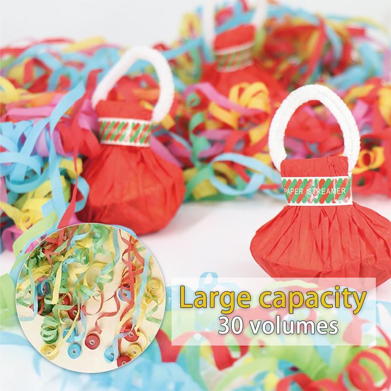 Easy-to-clean, eco-friendly colorful ribbon streamers for a festive atmosphere — large capacity, 10-pack | A party vibe booster for holidays — one-click “scene-stealer” effect at birthdays and parties; effortless holiday decorations that instantly make an