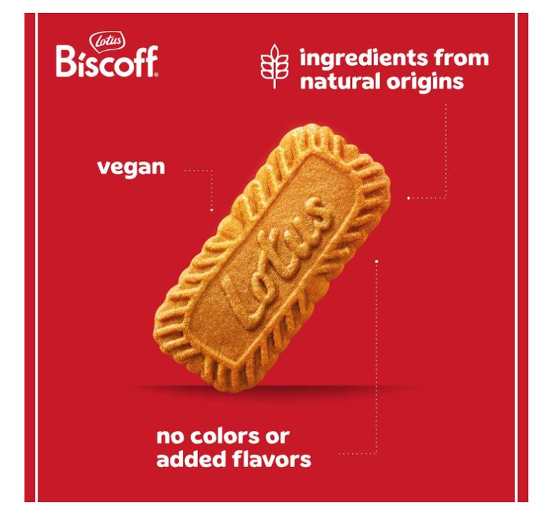 Lotus Biscoff Airplane Cookies, Caramelized Biscuit Cookies, Two-Pack (80 Count), Vegan