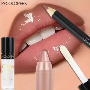 3 Pcs Lips Makeup Products - Including Hydrating Lip Gloss, Lipstick Pen & Lip Liner, Suitable for A Variety of Makeup Styles, Natural 3D Lip Looks, Precision Depict Lip Lines, Water Gloss Feeling, Waterproof Long-lasting, Daily Party Makeup, Glossy
