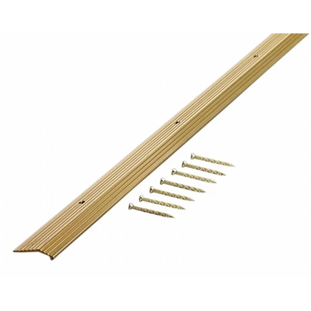 212 MAIN Satin Brass Fluted Edge Metal Carpet Trim, 0.88 in x 72 in Flooring Transition Strip, Model 79087 for Water Sports Sailing (Sports & Outdoor)