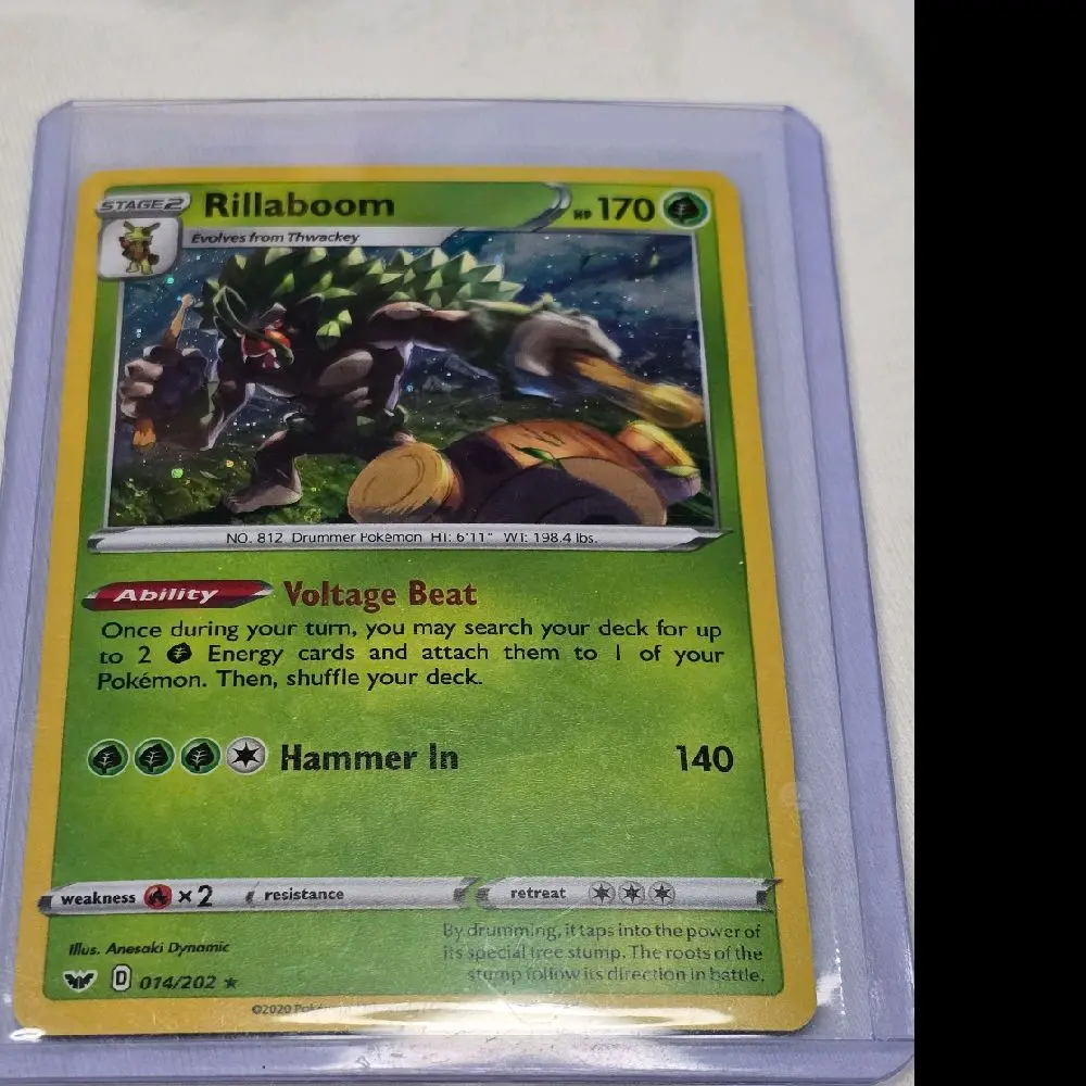 Rillaboom 014/202 Holo Cosmo Raw Card