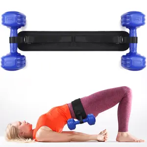 Hip Thrust Belt for Dumbbells Kettlebells Plates up to 50kg/110lbs Exercise Booty Belt for Hip Thrusts Glute Bridge Lunges Non-Slip Hip Belt Pad for Home Gym Butt Fitness Workout