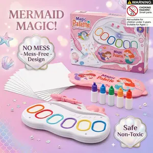 Magic Paint Brush Set, Art Marker, Art Markers Pen, Educational Color Recognition Toy, Birthday Gift for Boys and Girls, Includes 20 Sheets, Requires Aa Batteries