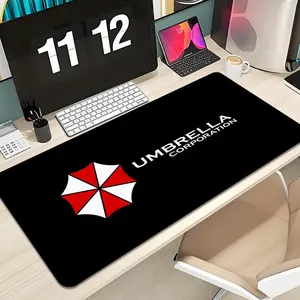 Game Umbrella Corporation Mouse Pad Design XXL 1000×500mm 900×400mm 800×400mm 600x300mm Large Gaming Mouse Pad - Extended, Thick, Non-Slip Rubber Base Desk Mat with Precision Stitched Edges - Washable Large Desk Pad Extended Mousepad