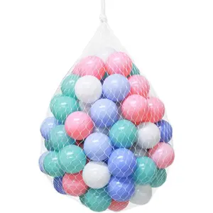 Soft Pit Balls, Chemical-Free Crush Proof Plastic Ocean Ball, BPA Free with No Smell, Safe for Toddler Ball Pit/Kiddie Pool/Indoor Baby Playpen