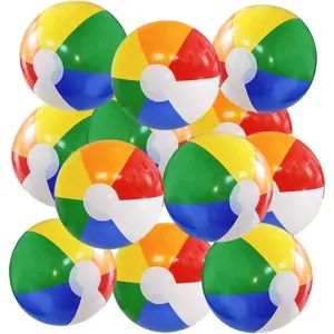 Beach Ball 12 Pack - 12'' Inflatable Beach Balls for Kids Bulk, Swimming Pool Toys Beach Toys for Summer Water Games, Hawaiian Tropical Theme Party Decorations Favors Supplies