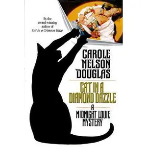 USED Book - Cat in a Diamond Dazzle: A Midnight Louie Mystery by Carole Nelson Douglas (Hardcover) - english