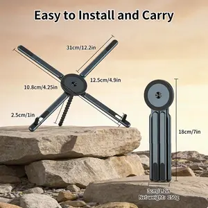 Portable Magnetic Ergonomic Folding Mini Laptop & Phone Stand for Gaming Travel Office Desk Accessories Front Face Magnetic Attachment Ideal Gift