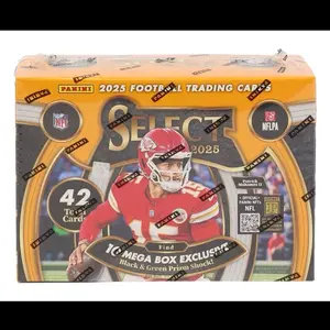 PANINI BREAK #37 FOOTBALL PYT 2025 PANINI SELECT MIX BOX - 1 Hobby Mega Box and 3 Mega Select Boxes