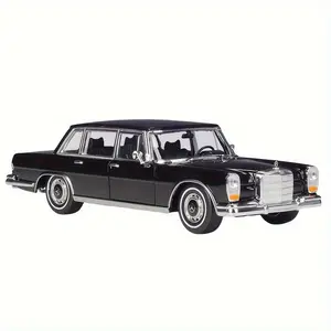 WELLY 1:24 Scale Mercedes-Benz 600 Car Model, Realistic Alloy Toy Vehicle, Collectible Display Piece, Christmas Gift