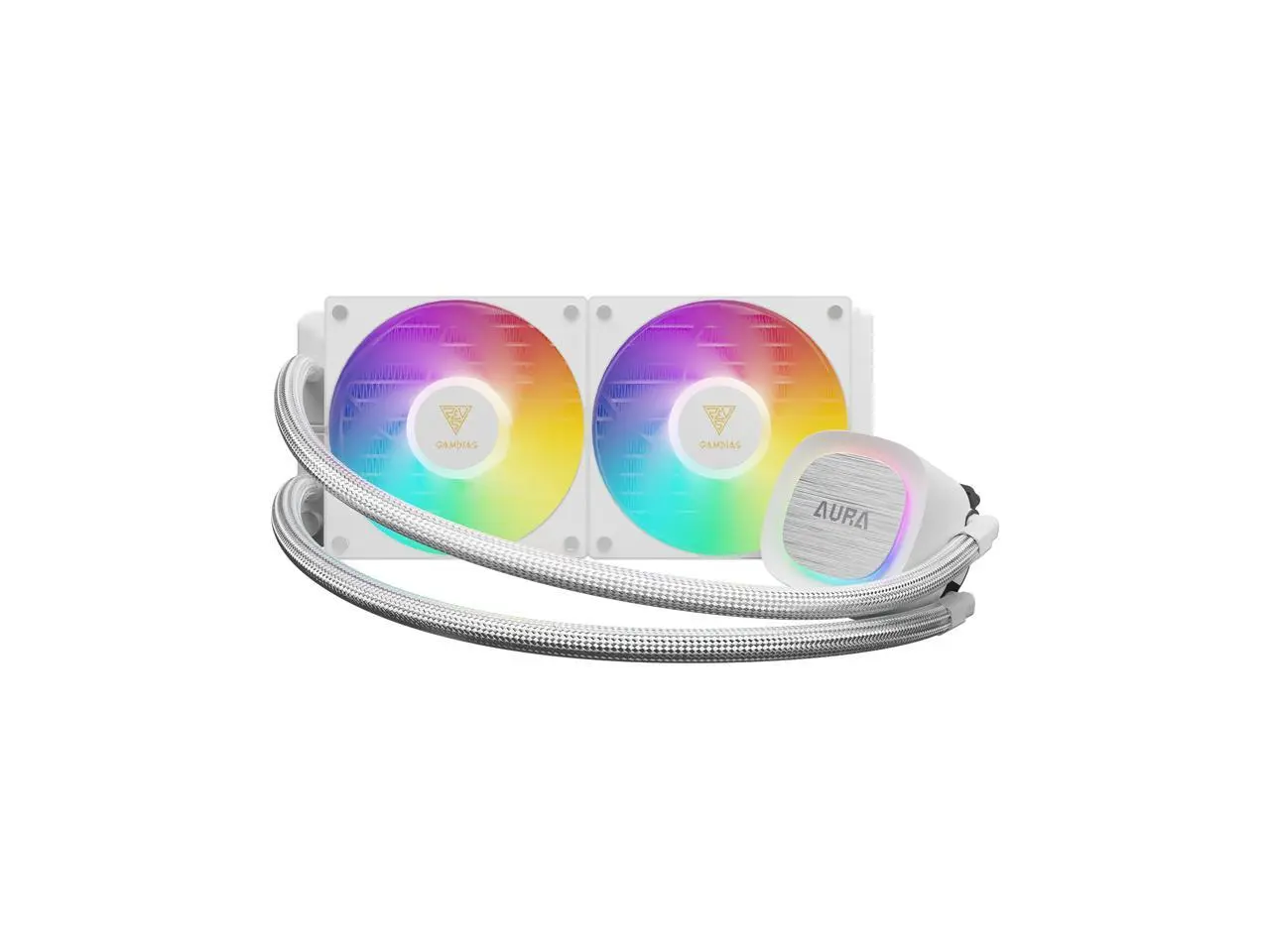 GAMDIAS AURA GL240 V2 White 240AIO CPU liquid cooler All-In-One 240mm GAMDIAS AURA GL240 V2 White 240AIO CPU liquid cooler All-In-One 240mm