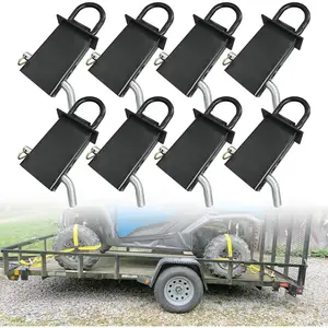 Stake Pocket D Rings for Trailer 1/2" Hitch Pin 4 Holes, 18,000lbs Heavy Duty D Rings for Utility , Flatbed