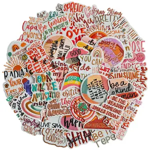 50PCS Positive Phrase Theme Iron on Embroidered Patches Iron on Appliques with Encouraging Words Appliques patch iron small  patches