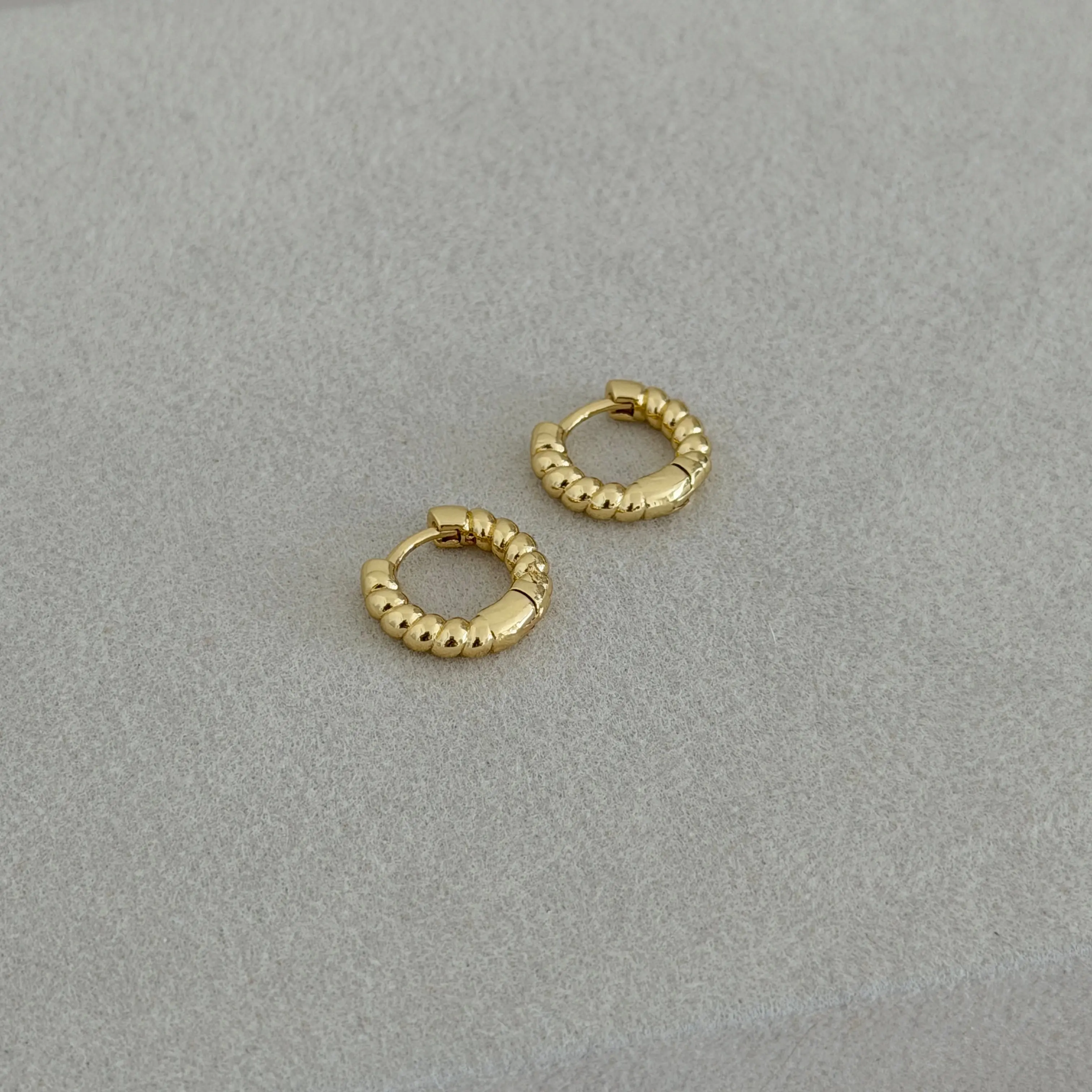 Beaded Mini Hoop Earrings
