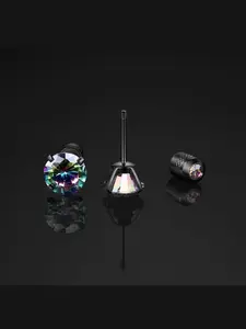 Titanium Screw Back Earrings, Pure Titanium Post, 5A Cubic Zirconia Studs for Women & Men, Double Side Piercing Sleeper Earrings, Comfortable & Shining Always