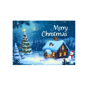 Christmas greeting card handwritten thank you blessing message card gift decoration small card