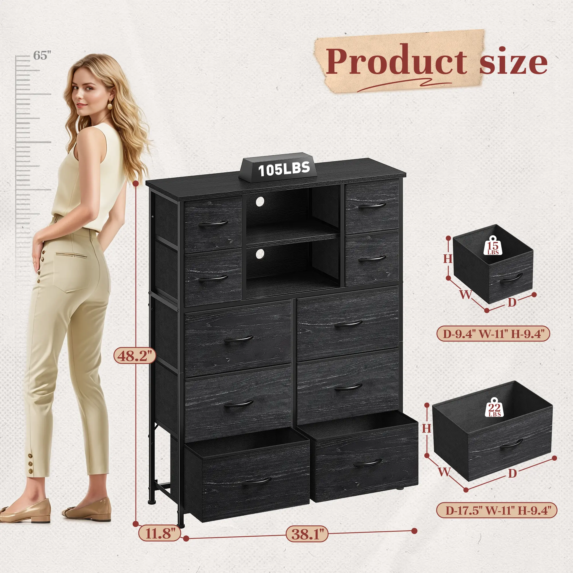 waist high dresser Sahra 28