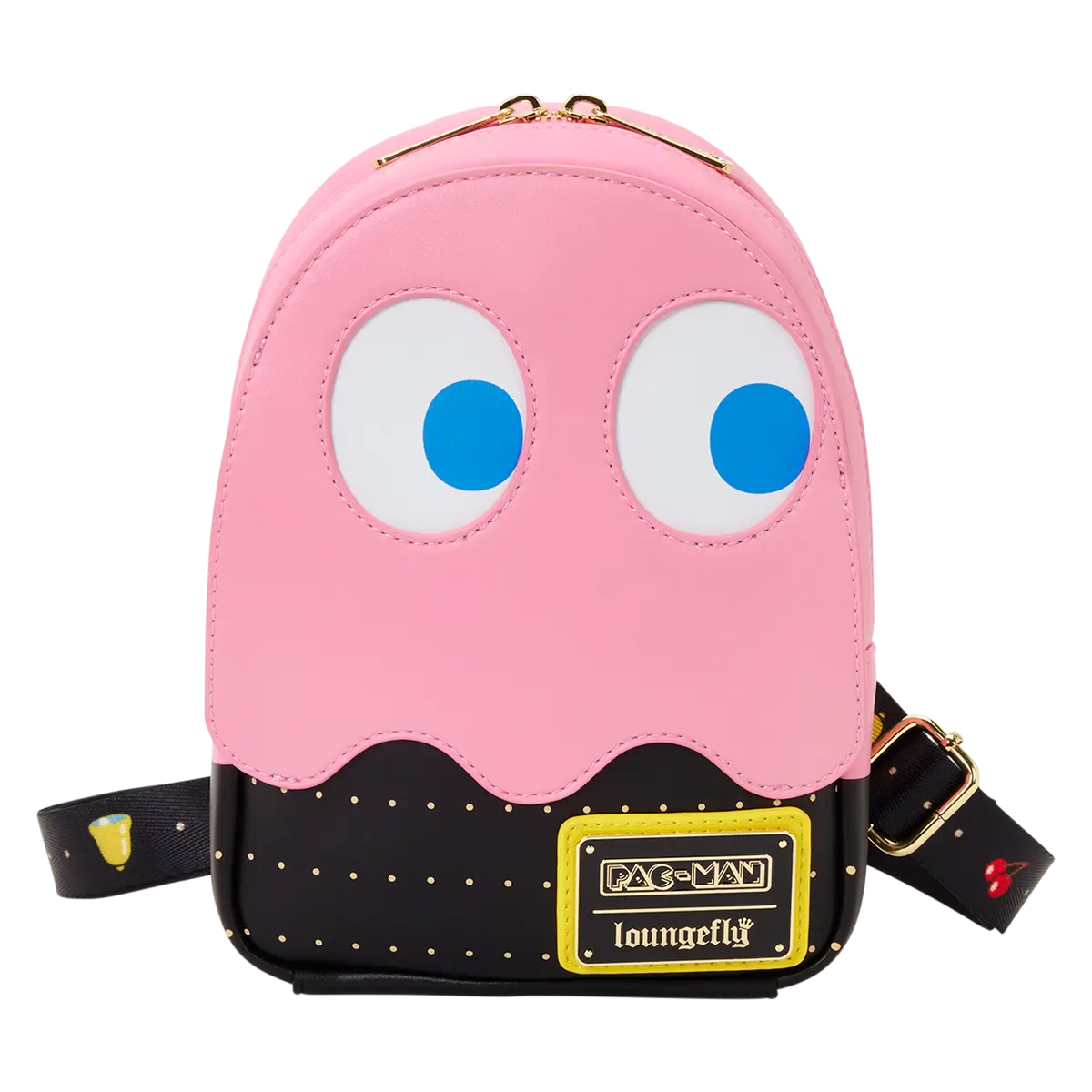 Pac-Man Pinky Ghost Glow Sling Crossbody Bag
