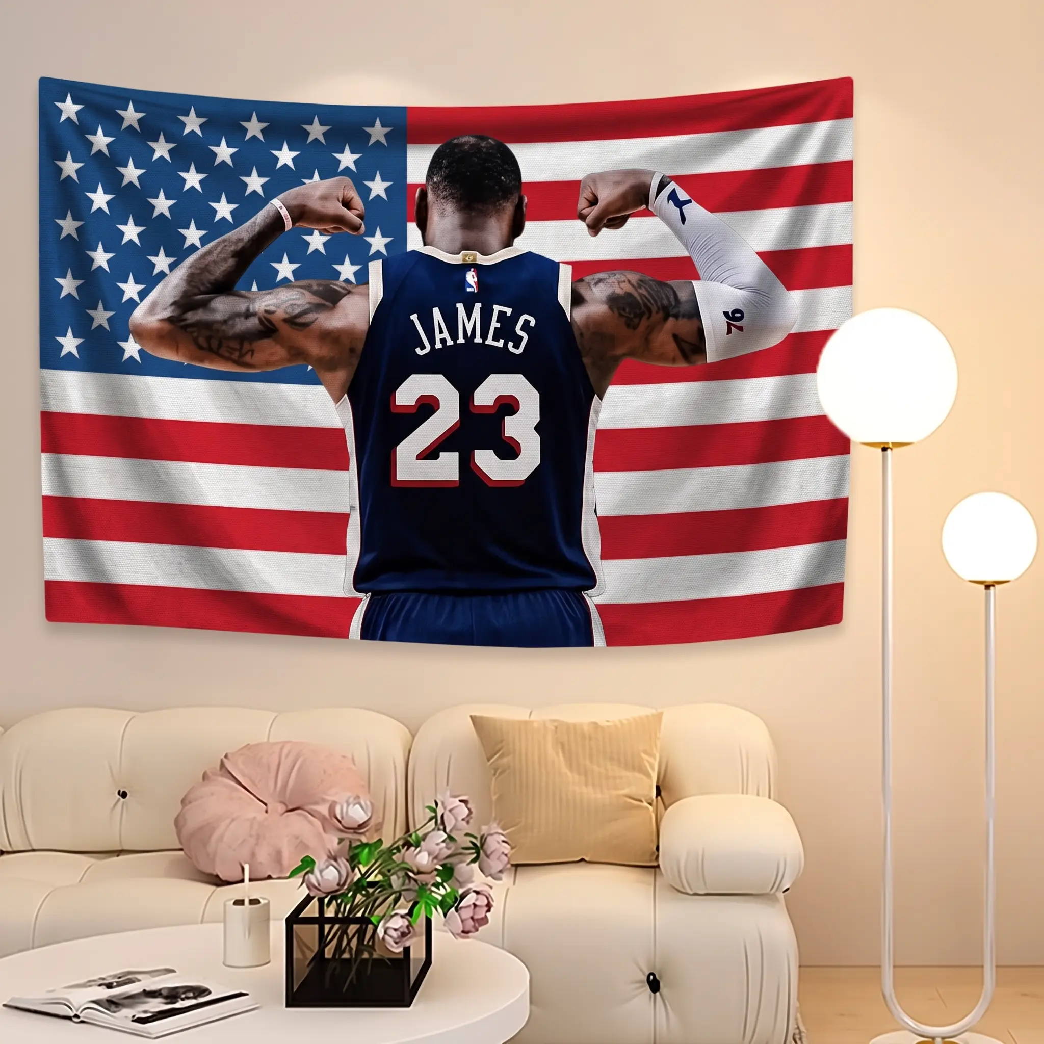 James LeBron 23 Tapestry Philadelphia Basketball, Game Day Fan Gift