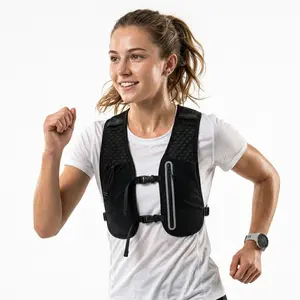 Outdoor Sports Vest - High-Visibility, Multi-Pocket Utility Chest Pack for Running & Outdoor Recreation Adjustable