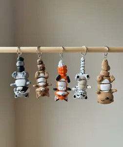 Magnetic Animal Keychain 3D Printed Fidget Toy with Adorable Animal Designs for Kids and Adults