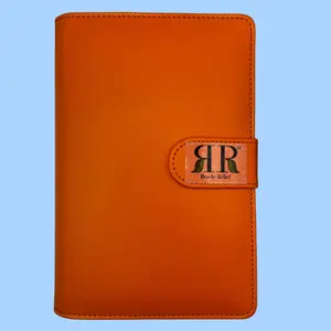 Orange Vegan Leather Ready Relief Binder