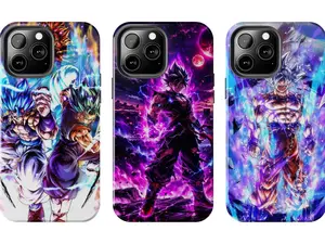 DragonS BallS Saiyan Warrior Legacy Phone Shell - Powerful Lightning Strike Graphic Case Compatible with iPhone 7, 8, X, 11, 12, 13, 14, 15, 16 17 & Samsung Galaxy S21, S22, S23 & S24 S25 series