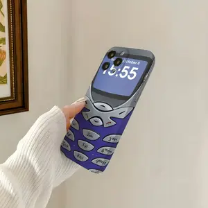 Retro Nostalgic Nokia Phone Case for iPhone 17 16 16e 15 14 13 12 11 Pro Max Air X XR Xsmax 8 7 Plus, Lens Protection Shockproof Hard PC Back Cover